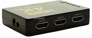מתג 5 כניסות HDMI 4K ליציאה אחת עם שלט אלחוטי - Gold Touch מדגם E-HDMI-SW-4K-5