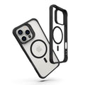 כיסוי Toiko AtomX MagSafe לאייפון 16 פרו מקס Apple iPhone 16 Pro Max בצבע שקוף מגסייף עם מסגרת שחורה