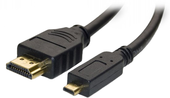 כבל מחיבור HDMI לחיבור Micro HDMI באורך 1.8 מטרים Gold Touch