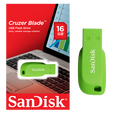 SanDisk 16GB Cruzer Blade USB 2.0 Flash Drive (Green)