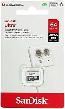 כרטיס זיכרון SanDisk Ultra microSDHC 64GB 100MB/s Class 10 UHS-I - חמש שנות אחריות ע"י היבואן הרשמי