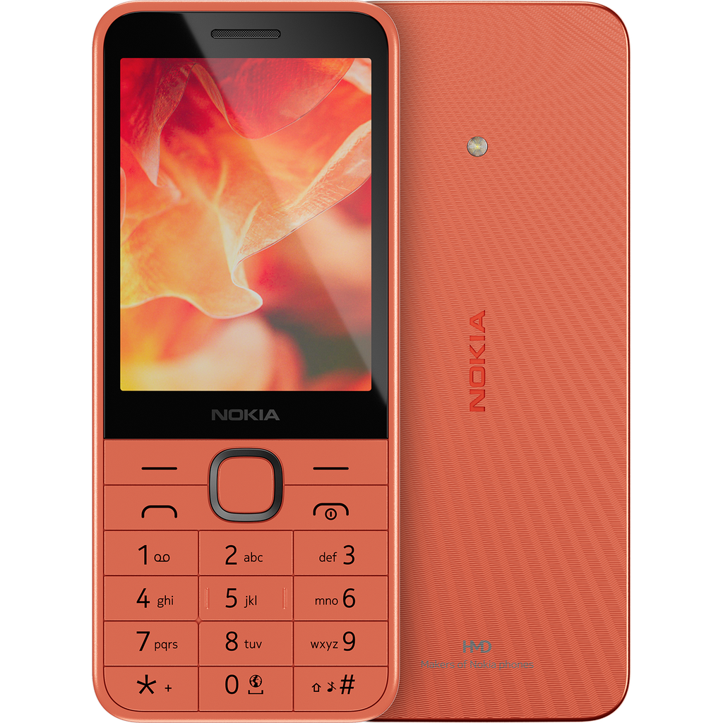 טלפון סלולרי כשר Nokia 215 4G TA-1613 DS - צבע כתום אפרסק שנה אחריות