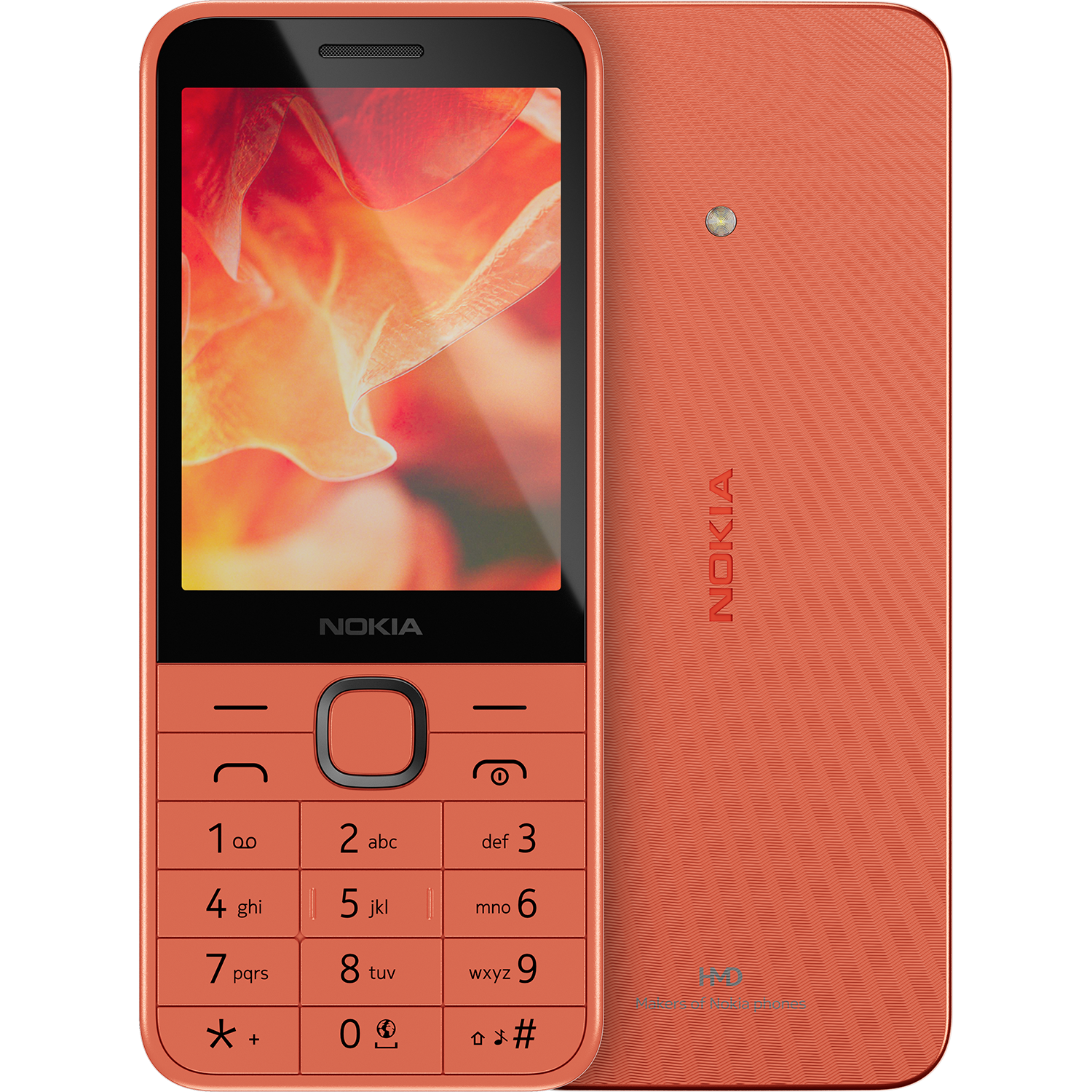 טלפון סלולרי כשר Nokia 215 4G TA-1613 DS - צבע כתום אפרסק שנה אחריות