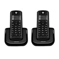 טלפון אלחוטי דיגיטלי עם שלוחה נוספת +Motorola T202 - צבע שחור שנה אחריות ע"י היבואן הרשמי