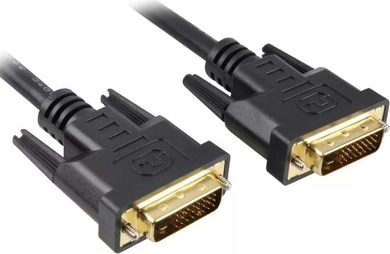 כבל DVI לחיבור DVI באורך 1.8 מטרים Gold Touch