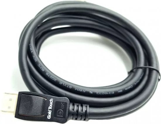 כבל Gold Touch DisplayPort to DisplayPort - אורך 1.8m